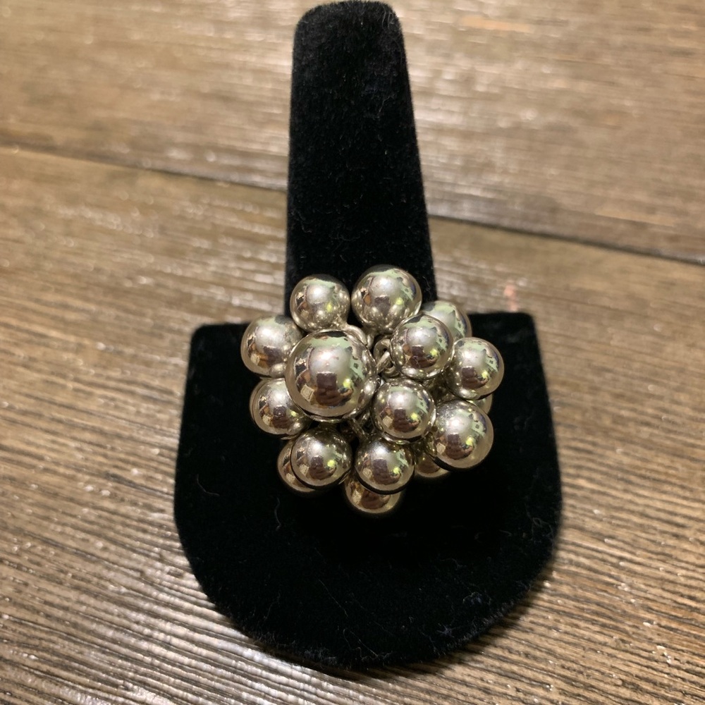 .925 Silver Bunch of Grapes Ring...